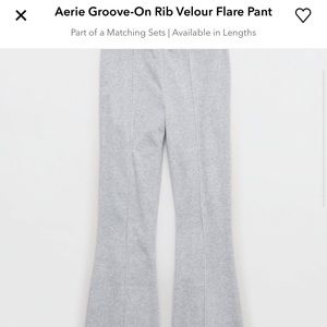 Aerie Groove Velour Pant